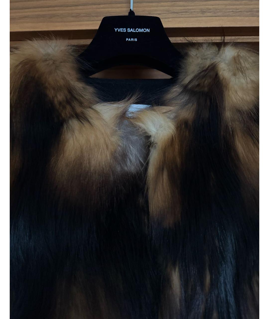 YVES SALOMON Мульти меховой жилет, фото 3