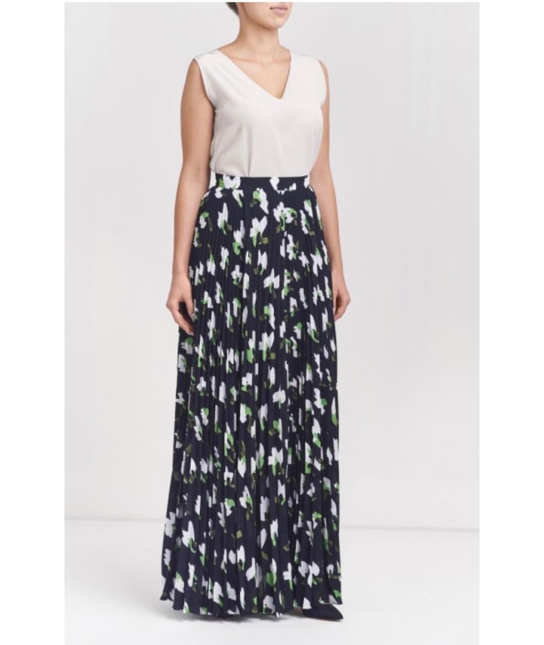 ESCADA Синяя шелковая юбка макси, фото 2