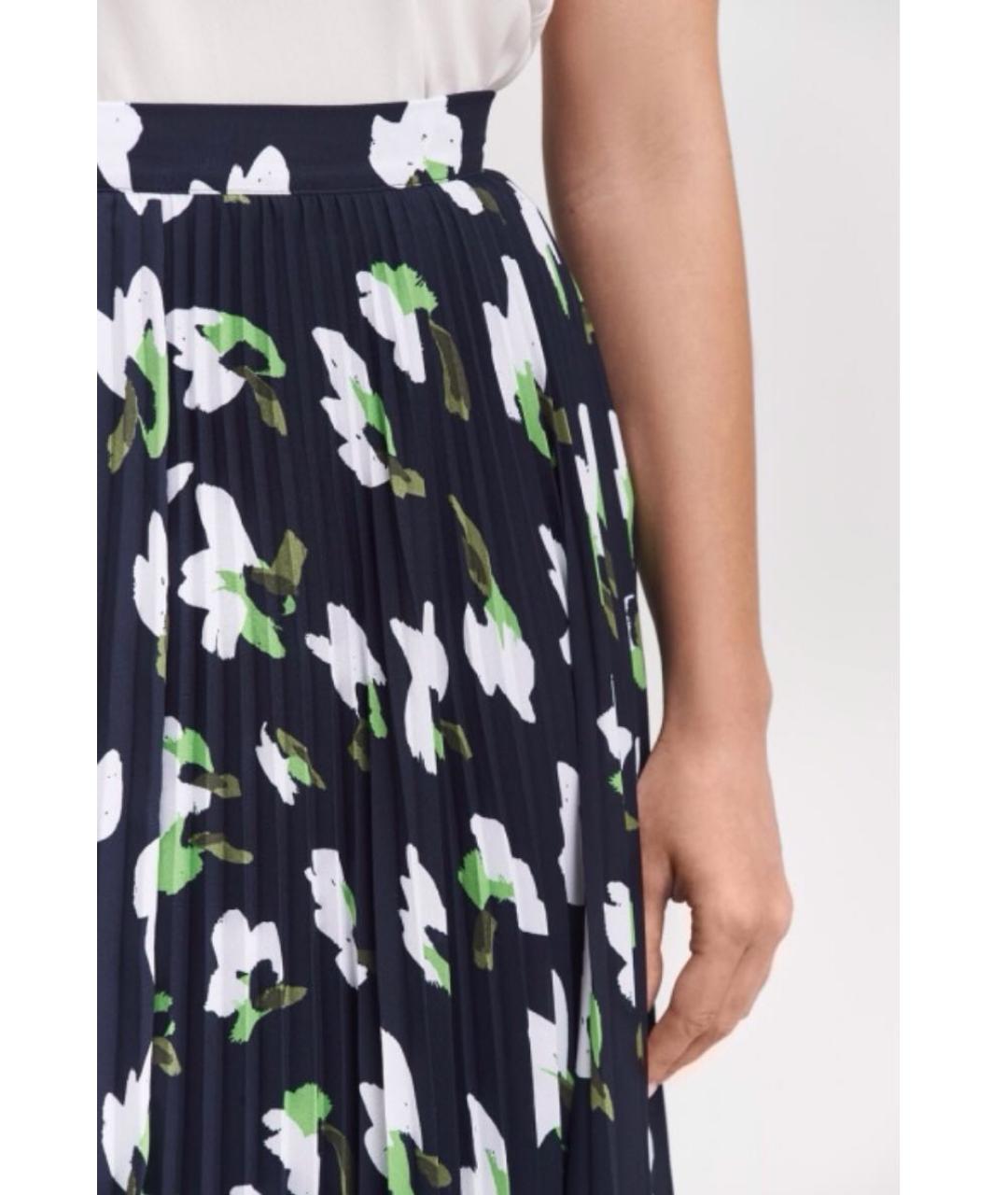 ESCADA Синяя шелковая юбка макси, фото 5