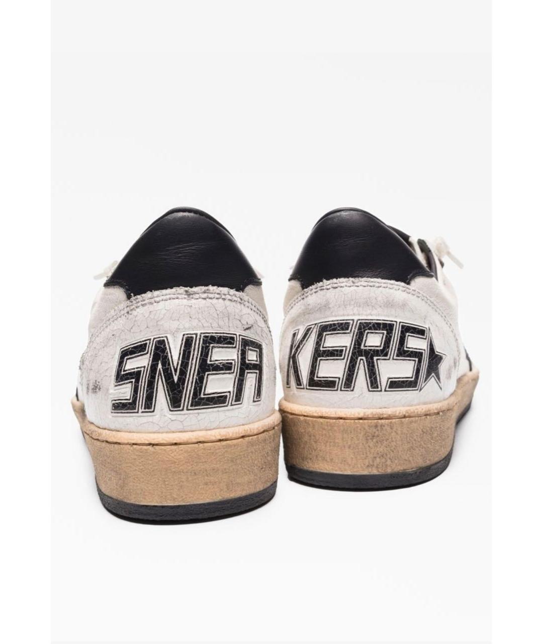 GOLDEN GOOSE DELUXE BRAND Белые кожаные кеды, фото 3