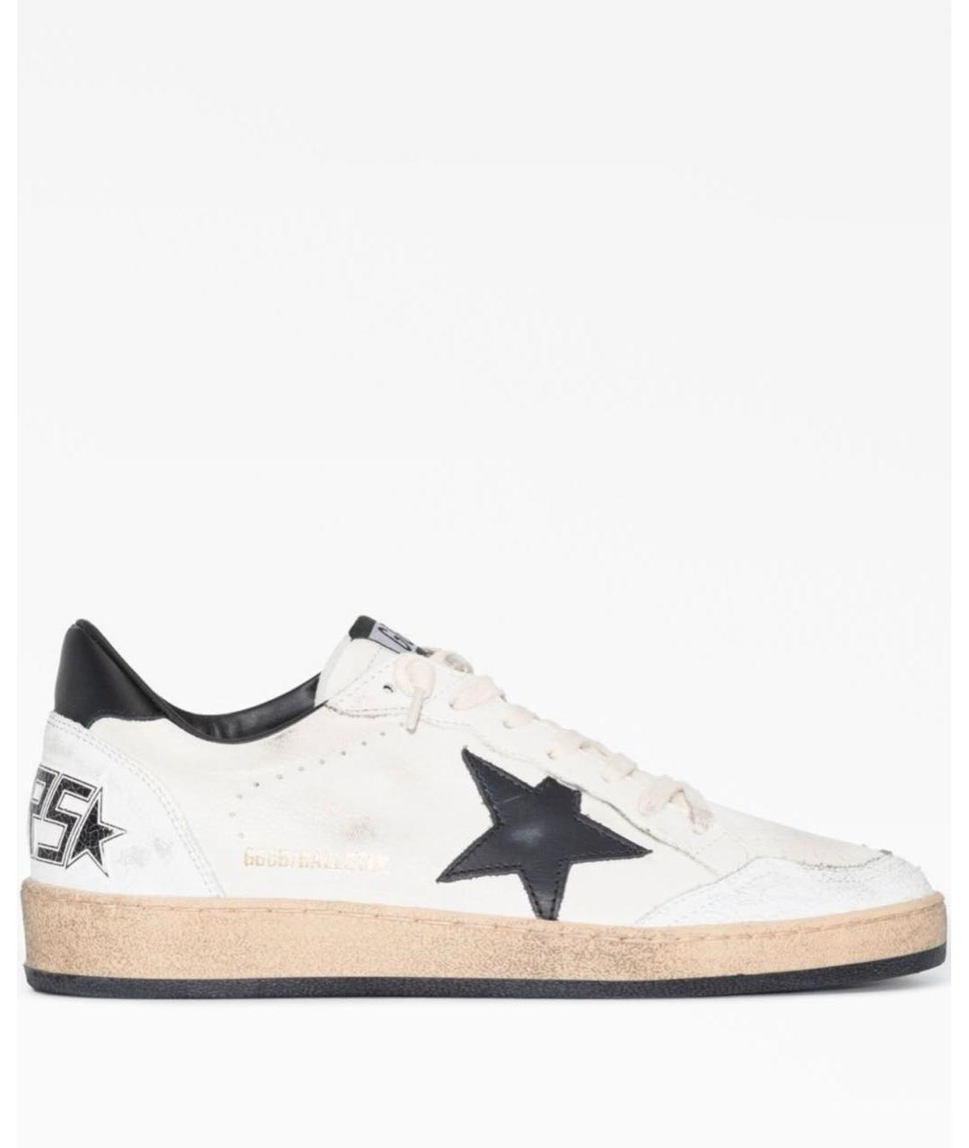GOLDEN GOOSE DELUXE BRAND Белые кожаные кеды, фото 4
