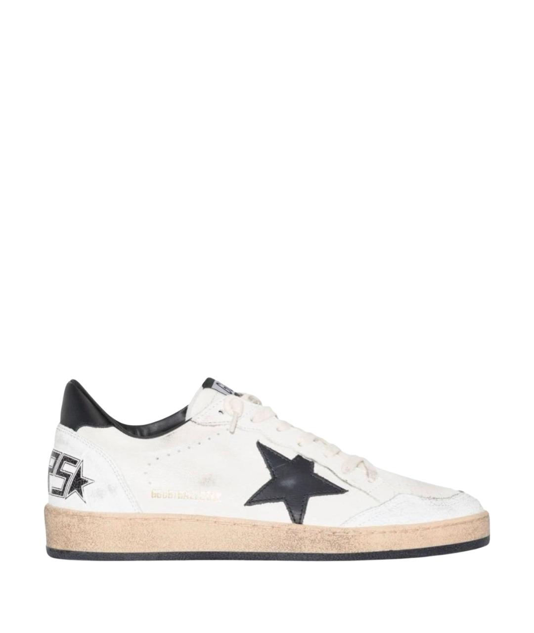 GOLDEN GOOSE DELUXE BRAND Белые кожаные кеды, фото 1
