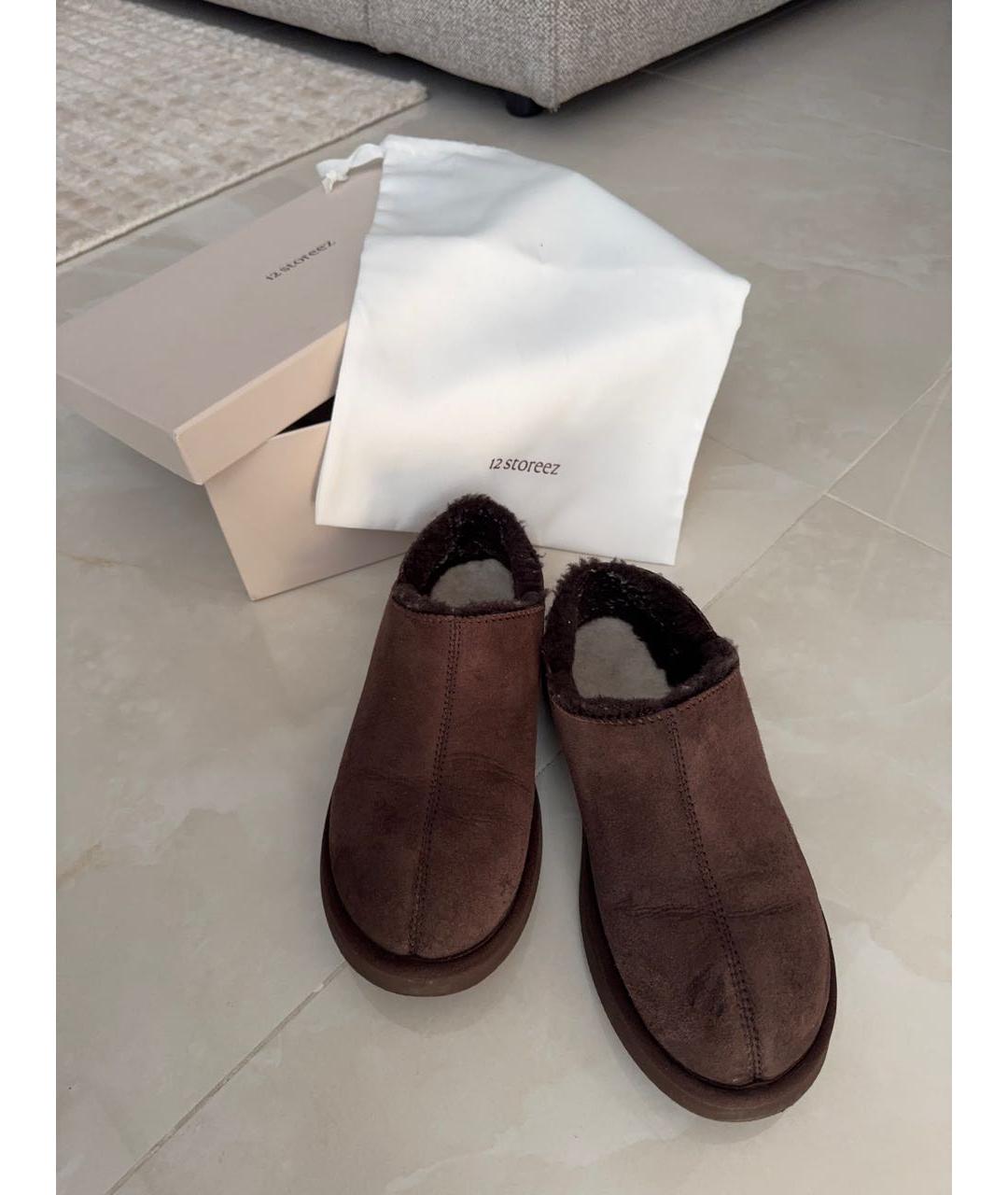 12 STOREEZ Коричневые кожаные ботинки, фото 8