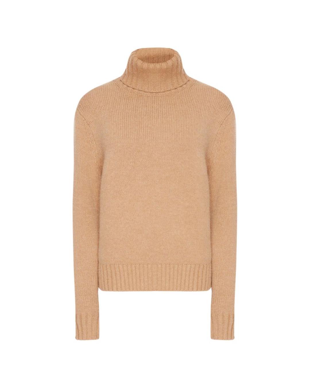 RALPH LAUREN Коричневый кашемировый джемпер / свитер, фото 1