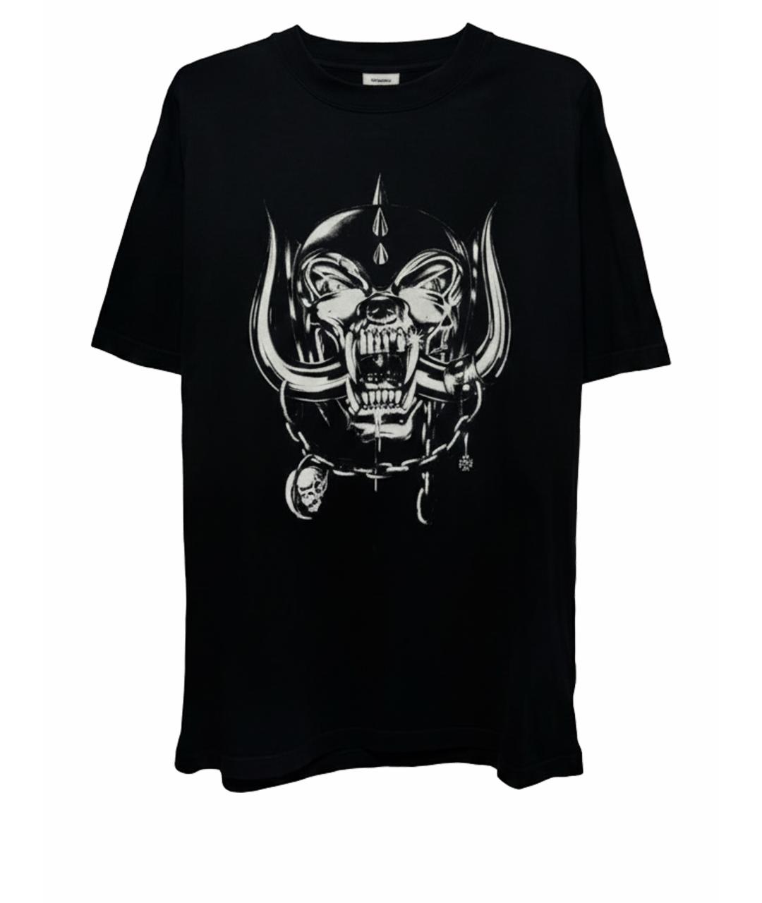 VETEMENTS Черная хлопковая футболка, фото 1