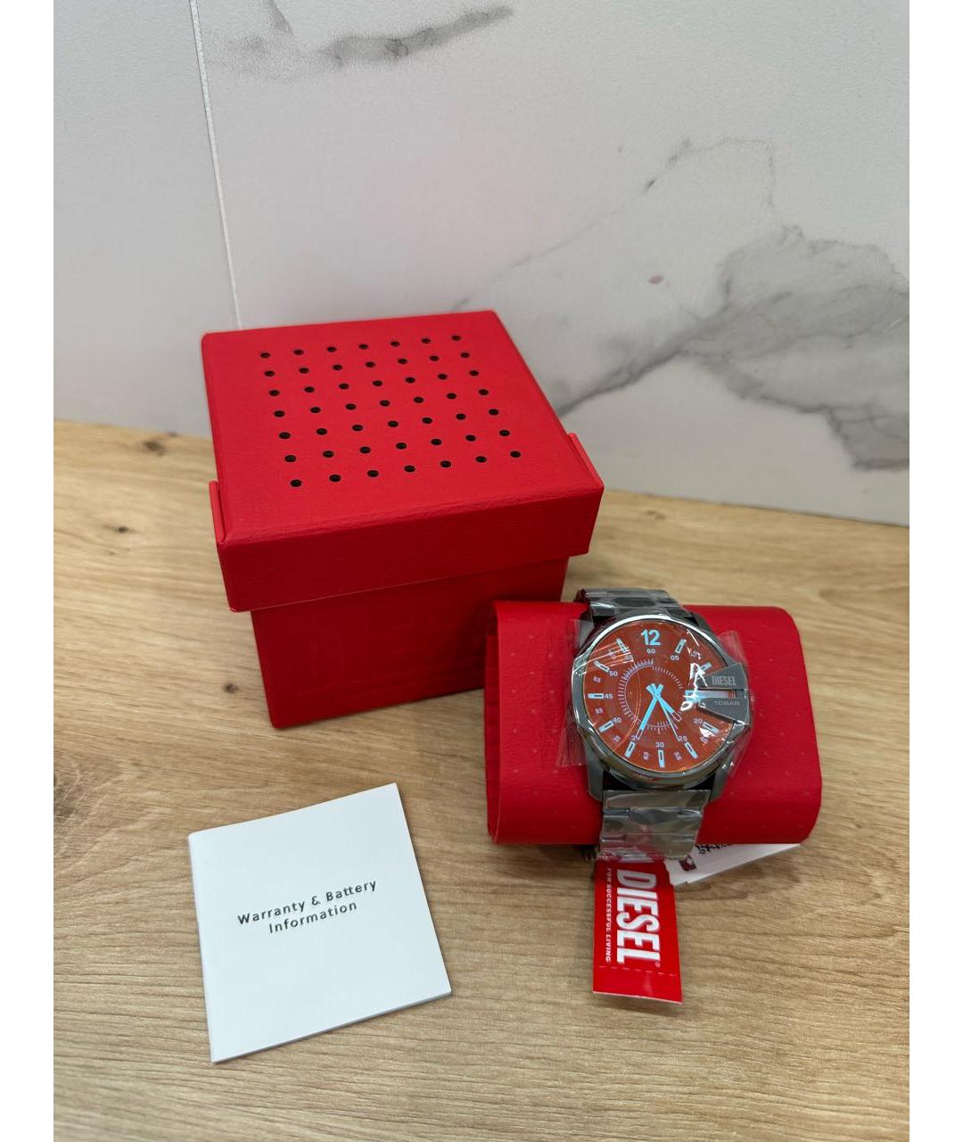 DIESEL Серебряные часы, фото 4