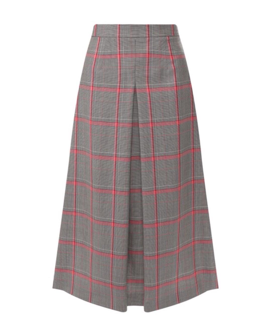 ESCADA Серая шерстяная юбка миди, фото 1