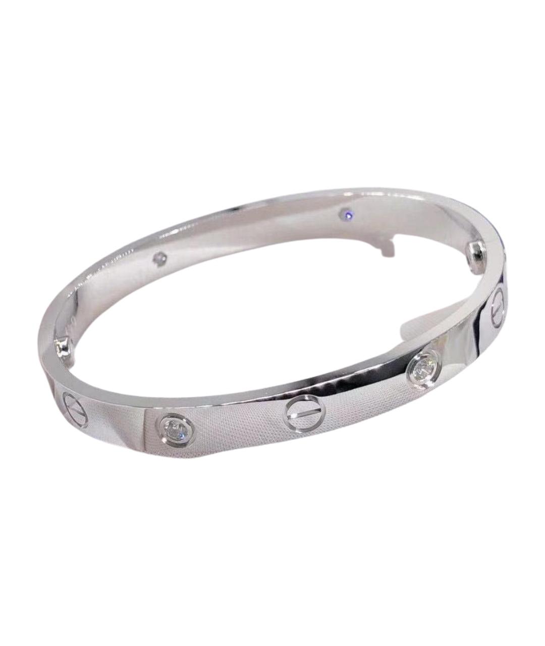 CARTIER Серебрянный браслет из белого золота, фото 1