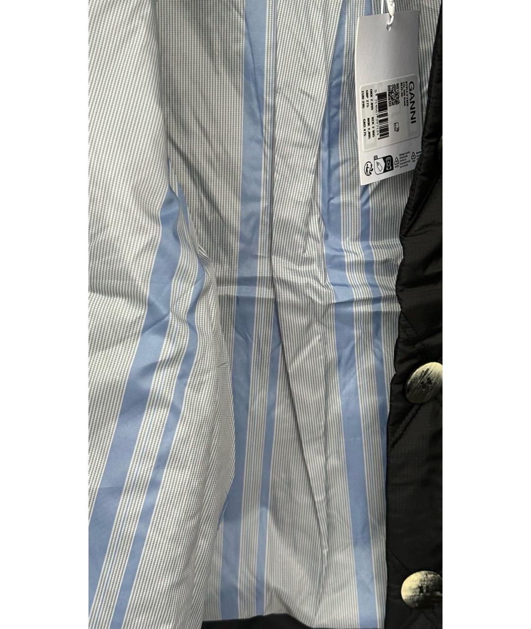 GANNI Черная полиэстеровая куртка, фото 6