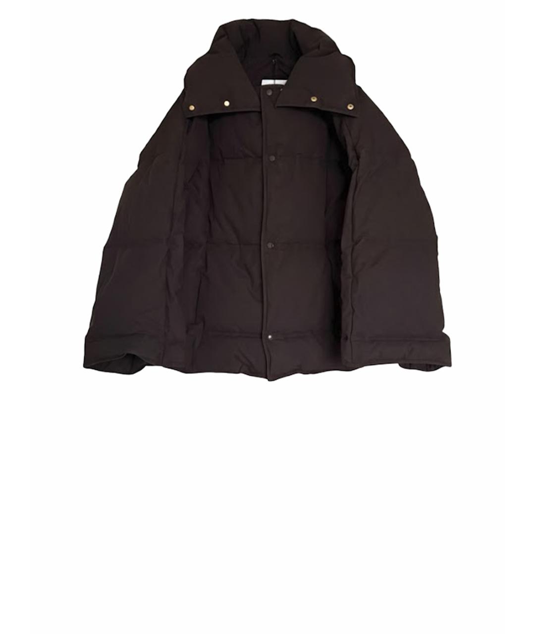 BOTTEGA VENETA Коричневый хлопковый пуховик, фото 1