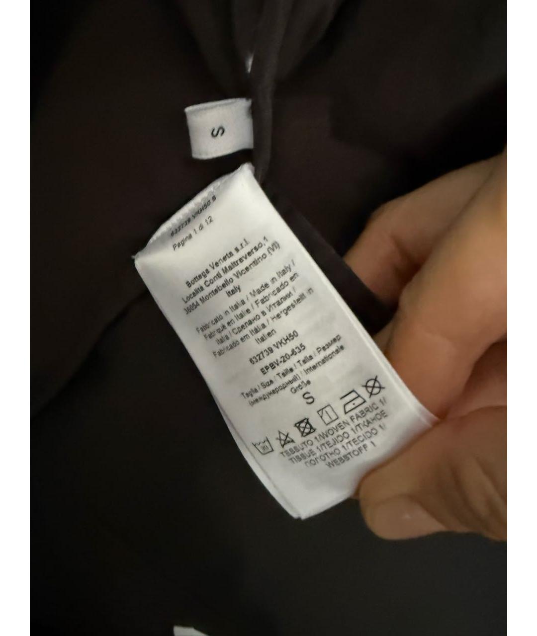 BOTTEGA VENETA Коричневый хлопковый пуховик, фото 5