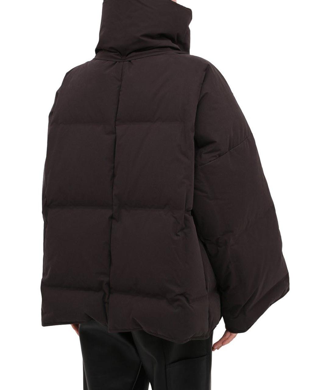 BOTTEGA VENETA Коричневый хлопковый пуховик, фото 7