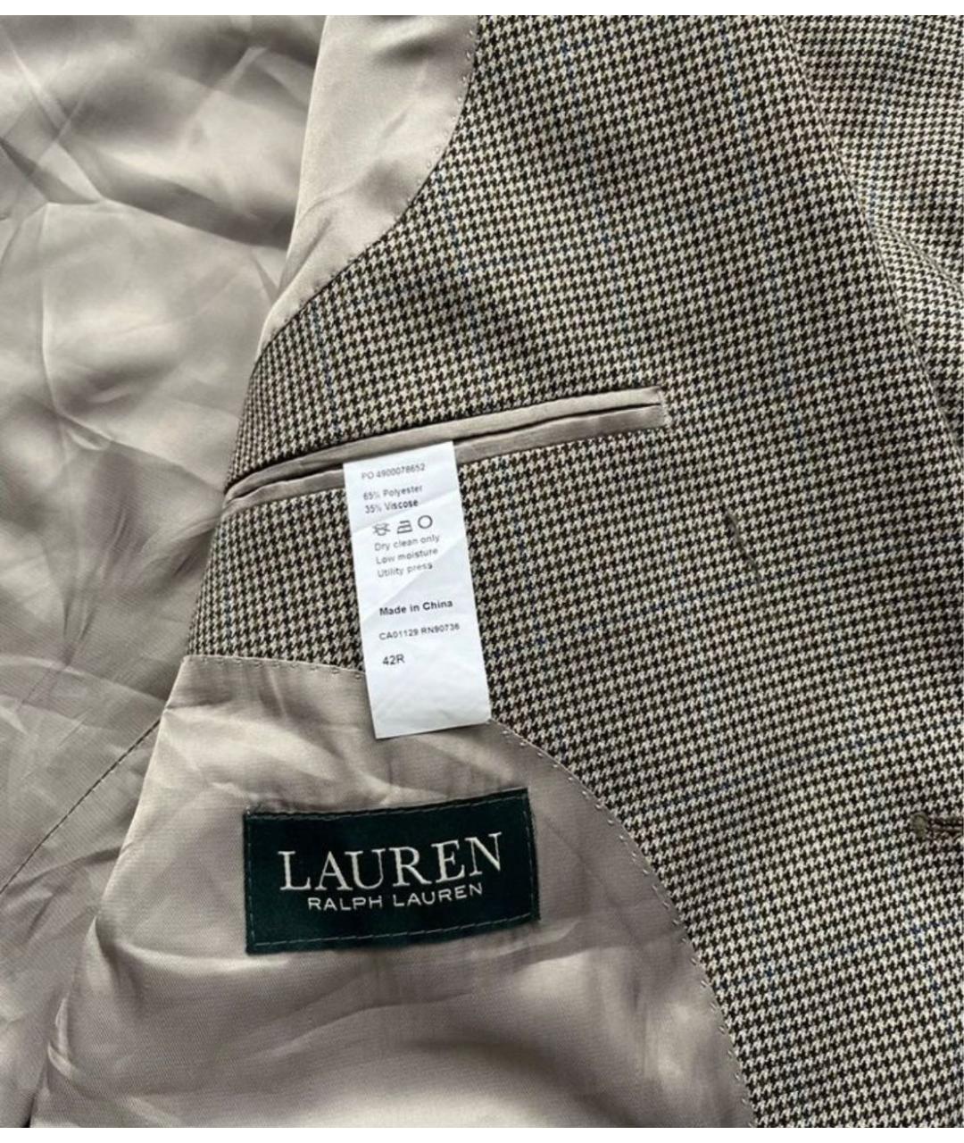 POLO RALPH LAUREN Бежевый вискозный пиджак, фото 6