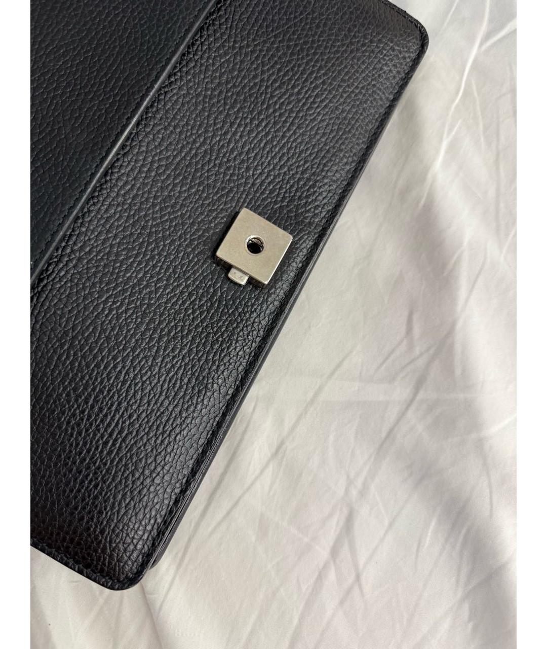 GUCCI Черная кожаная сумка с короткими ручками, фото 7