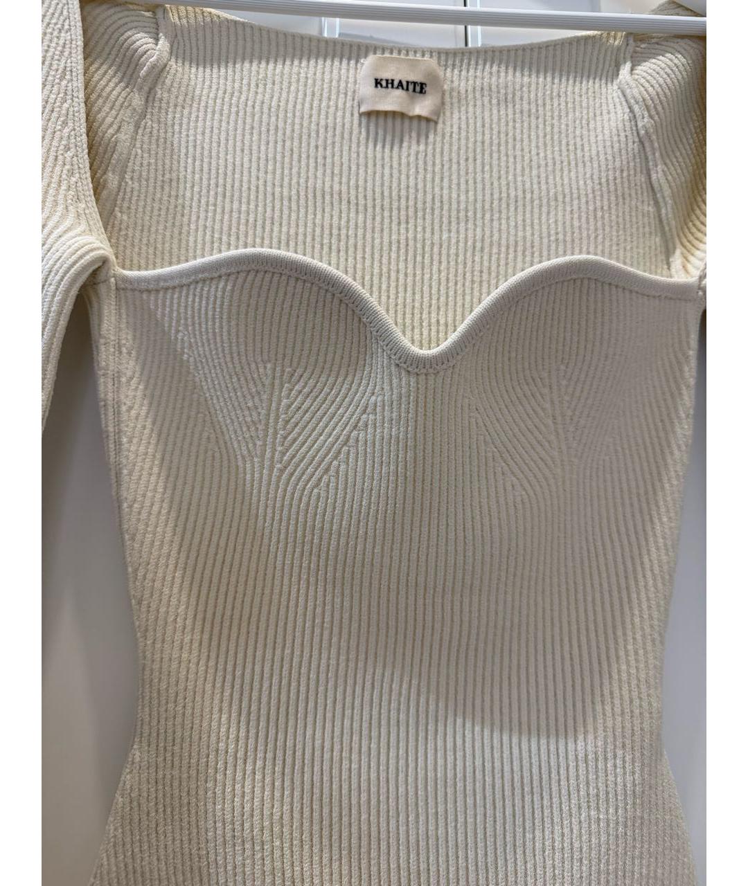 KHAITE Бежевый вискозный джемпер / свитер, фото 4