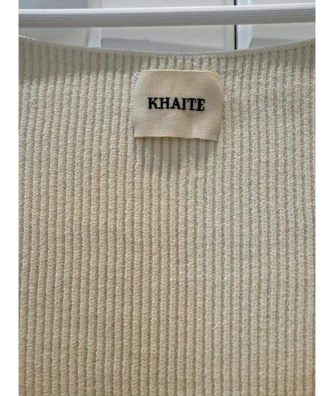 KHAITE Бежевый вискозный джемпер / свитер, фото 3