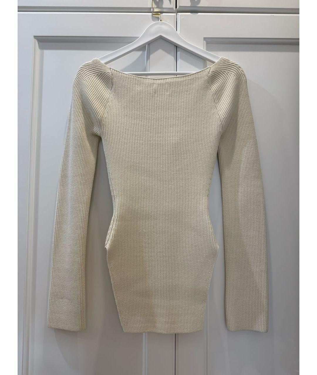 KHAITE Бежевый вискозный джемпер / свитер, фото 2