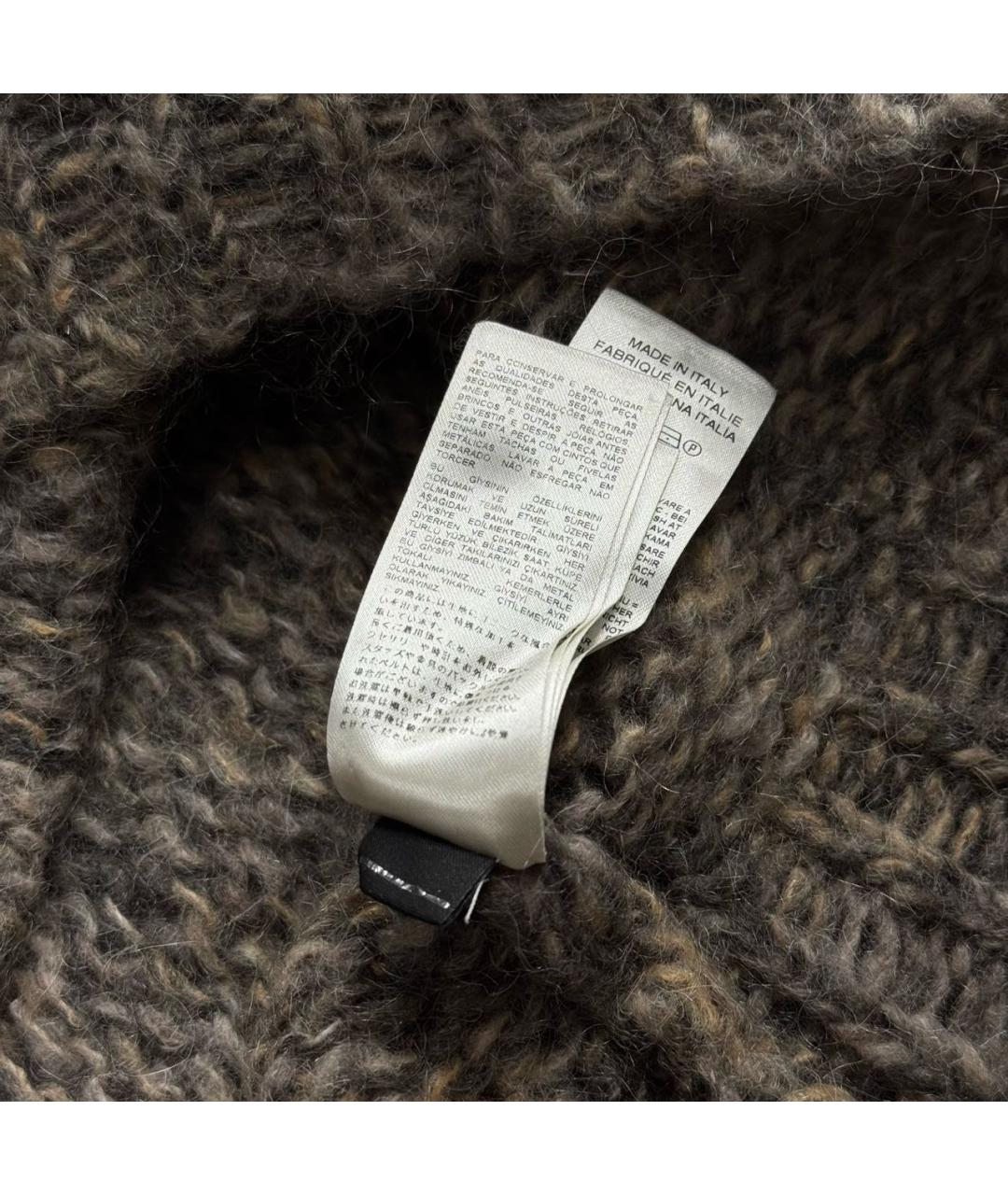 DIESEL Коричневый шерстяной джемпер / свитер, фото 8