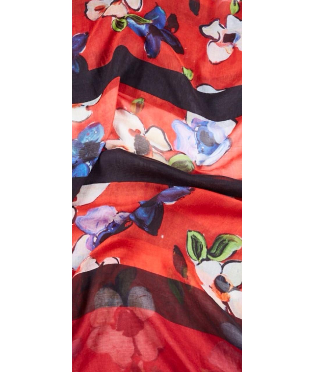 ESCADA Красный шелковый шарф, фото 2