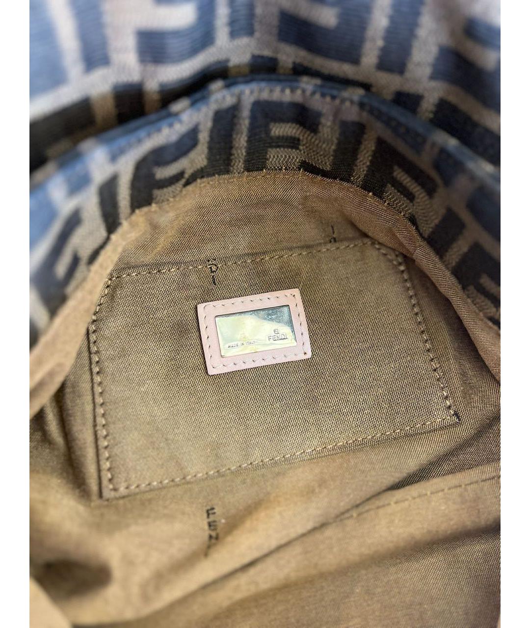 FENDI Тканевая сумка с короткими ручками, фото 3