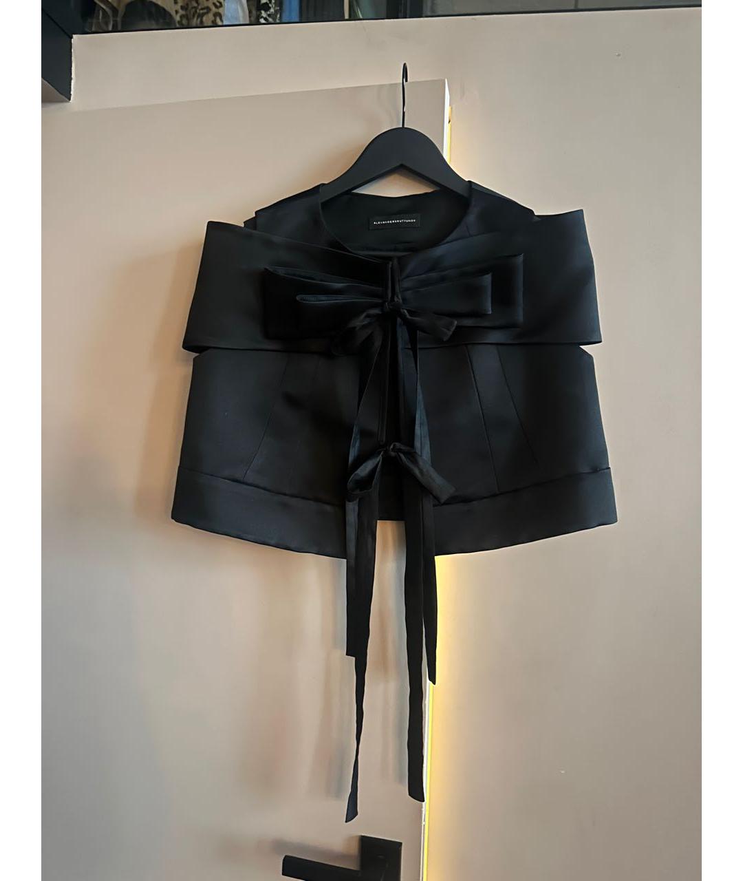 ALEXANDER ARUTYUNOV Черный атласный жакет/пиджак, фото 4