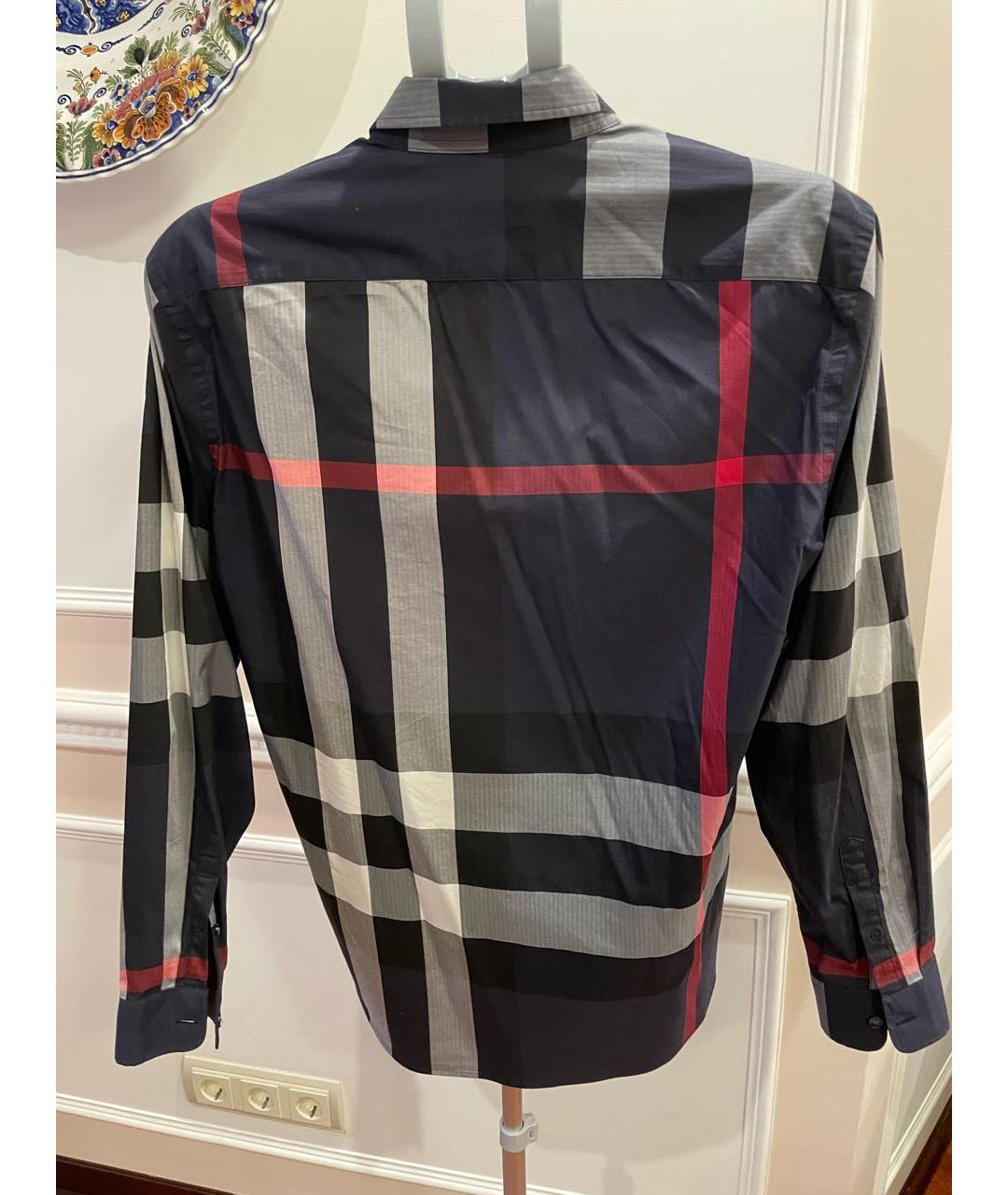 BURBERRY Черная хлопковая кэжуал рубашка, фото 2