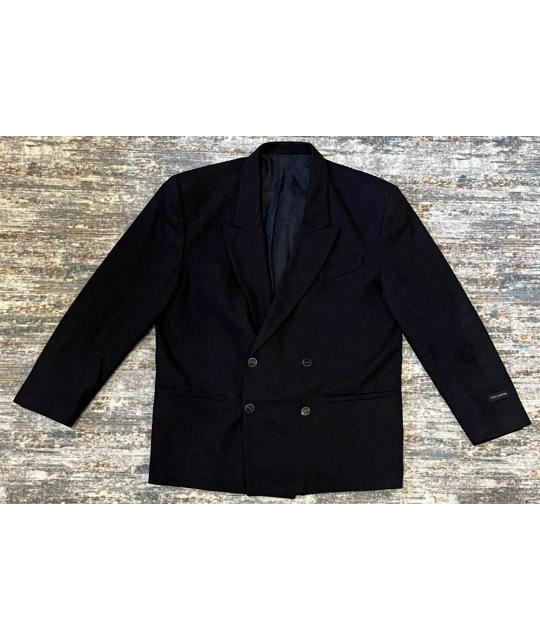 PAUL & SHARK Черное шерстяное пальто, фото 6