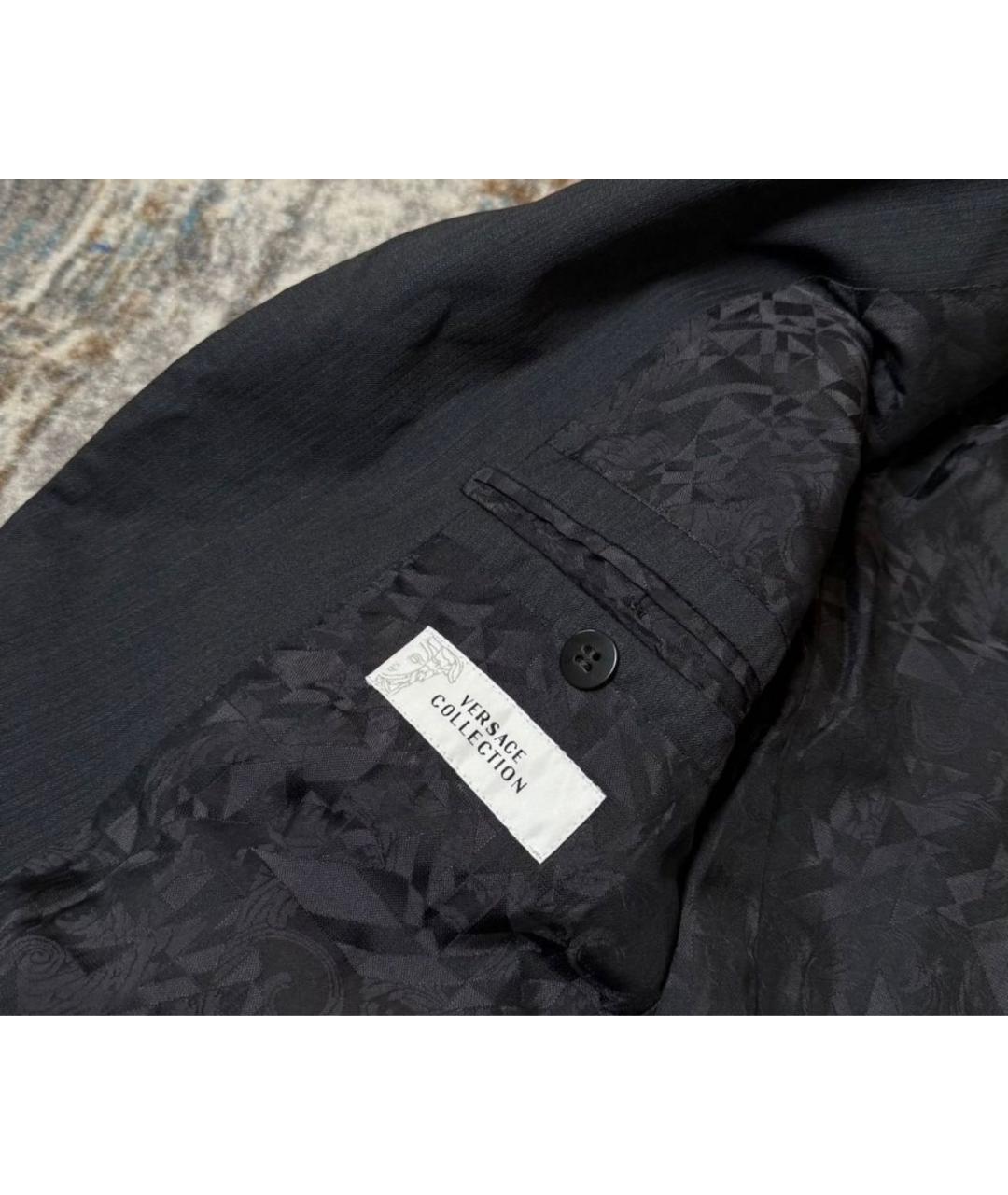 VERSACE COLLECTION Серый шерстяной пиджак, фото 3