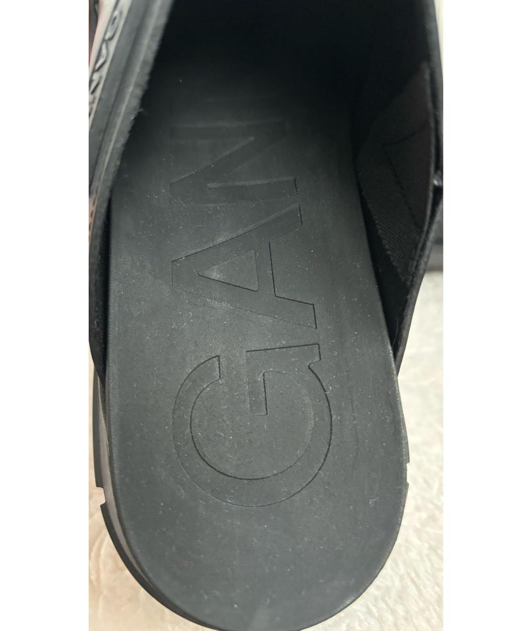 GANNI Черные резиновые сабо, фото 3