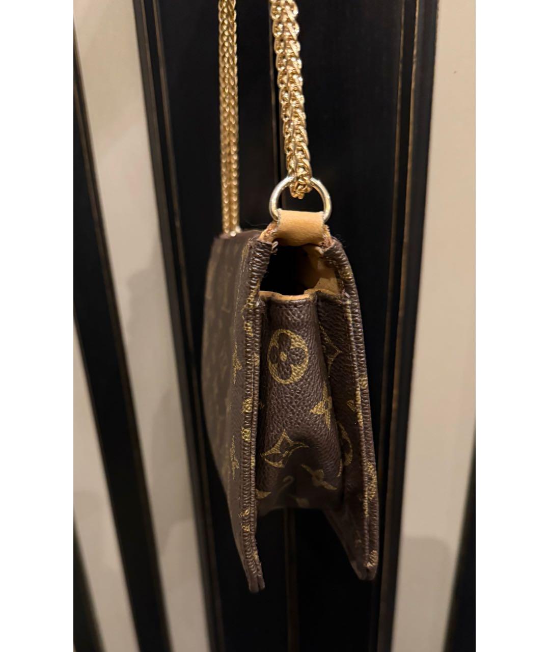 LOUIS VUITTON Коричневая сумка через плечо, фото 3