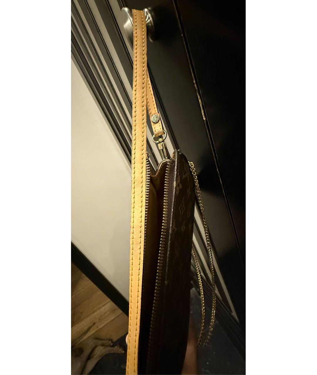 LOUIS VUITTON Коричневая сумка через плечо, фото 7