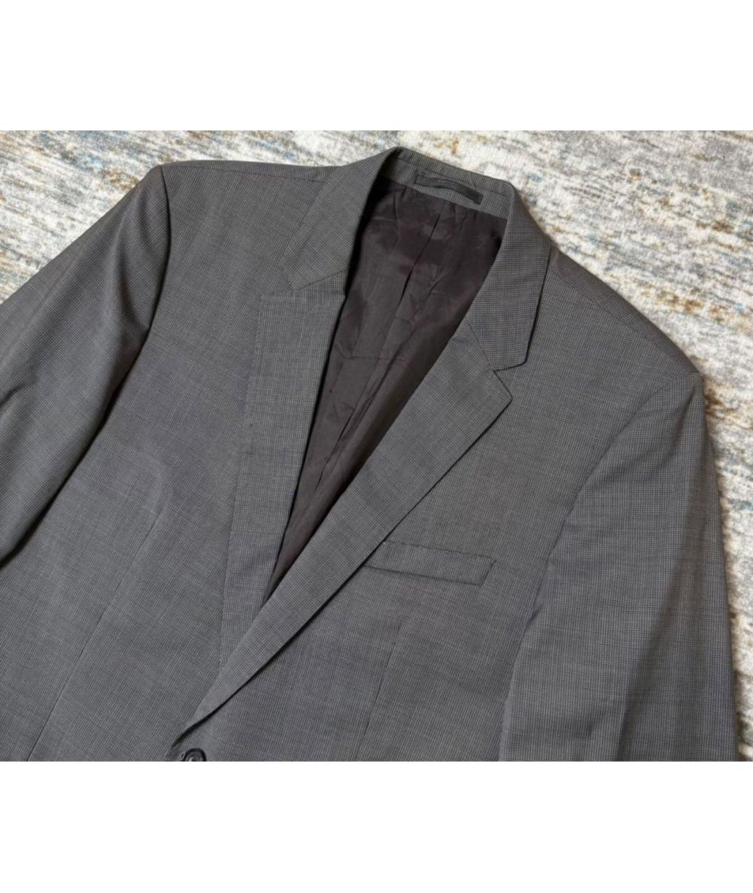 HUGO BOSS Серый шерстяной пиджак, фото 2