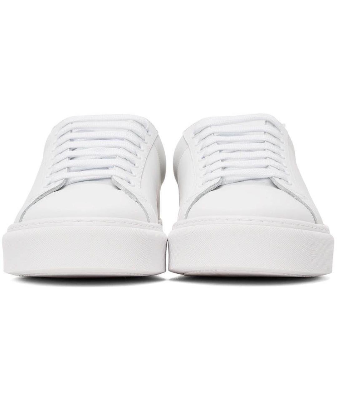 BURBERRY Белые кожаные кеды, фото 4