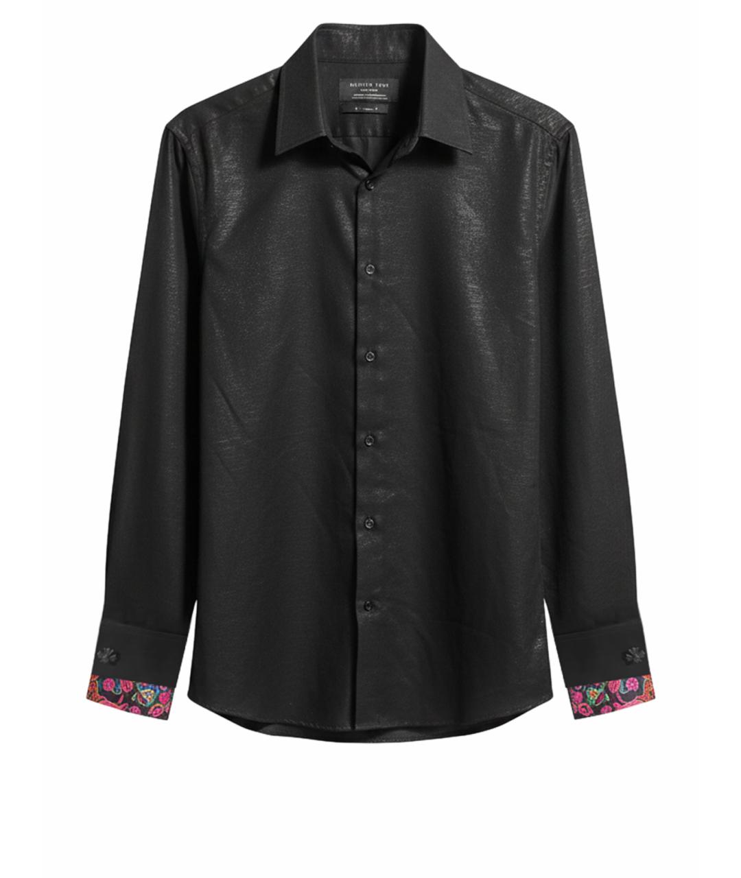 PHILIPP PLEIN Черная шелковая кэжуал рубашка, фото 6
