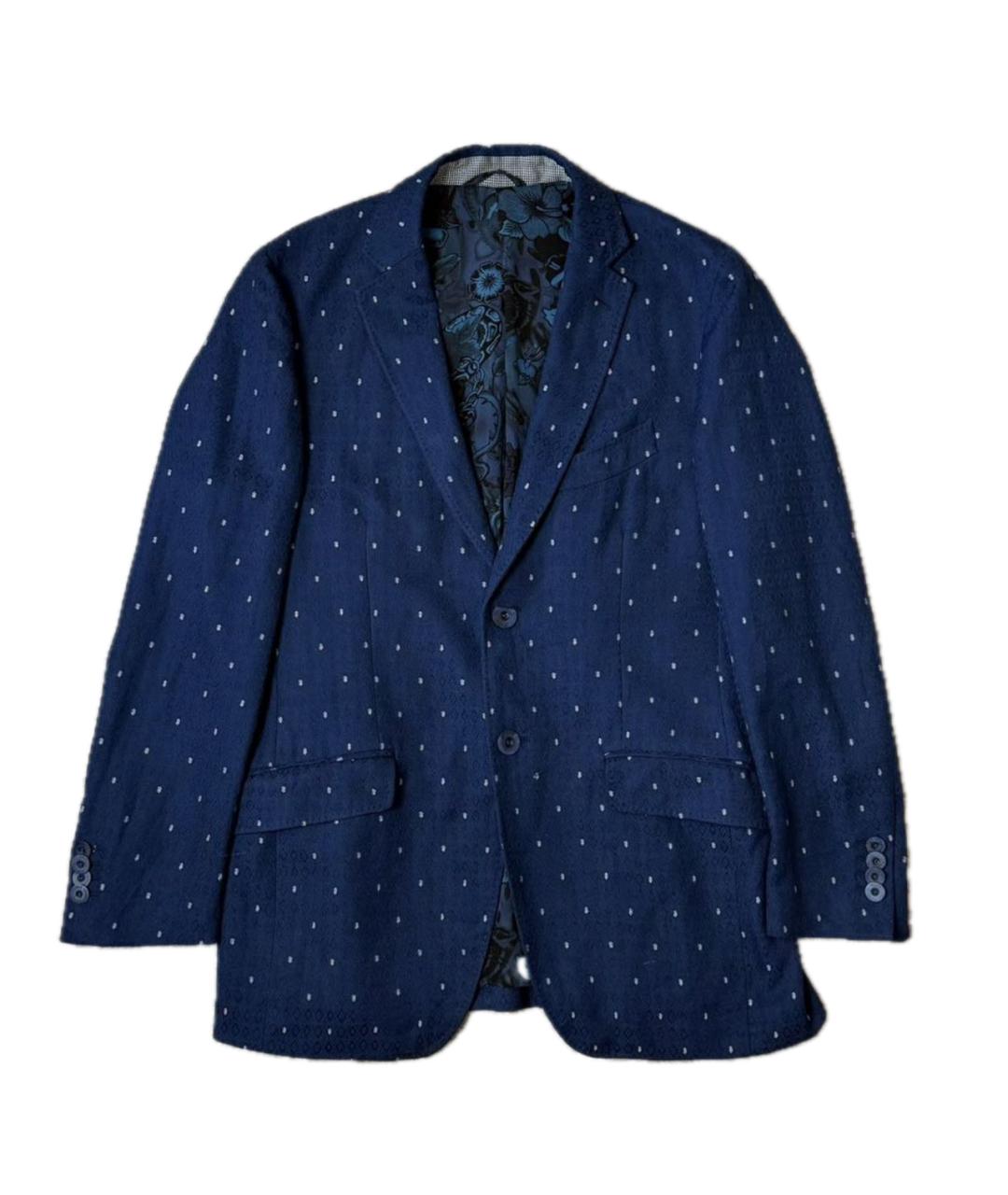 ETRO Синий хлопковый пиджак, фото 1