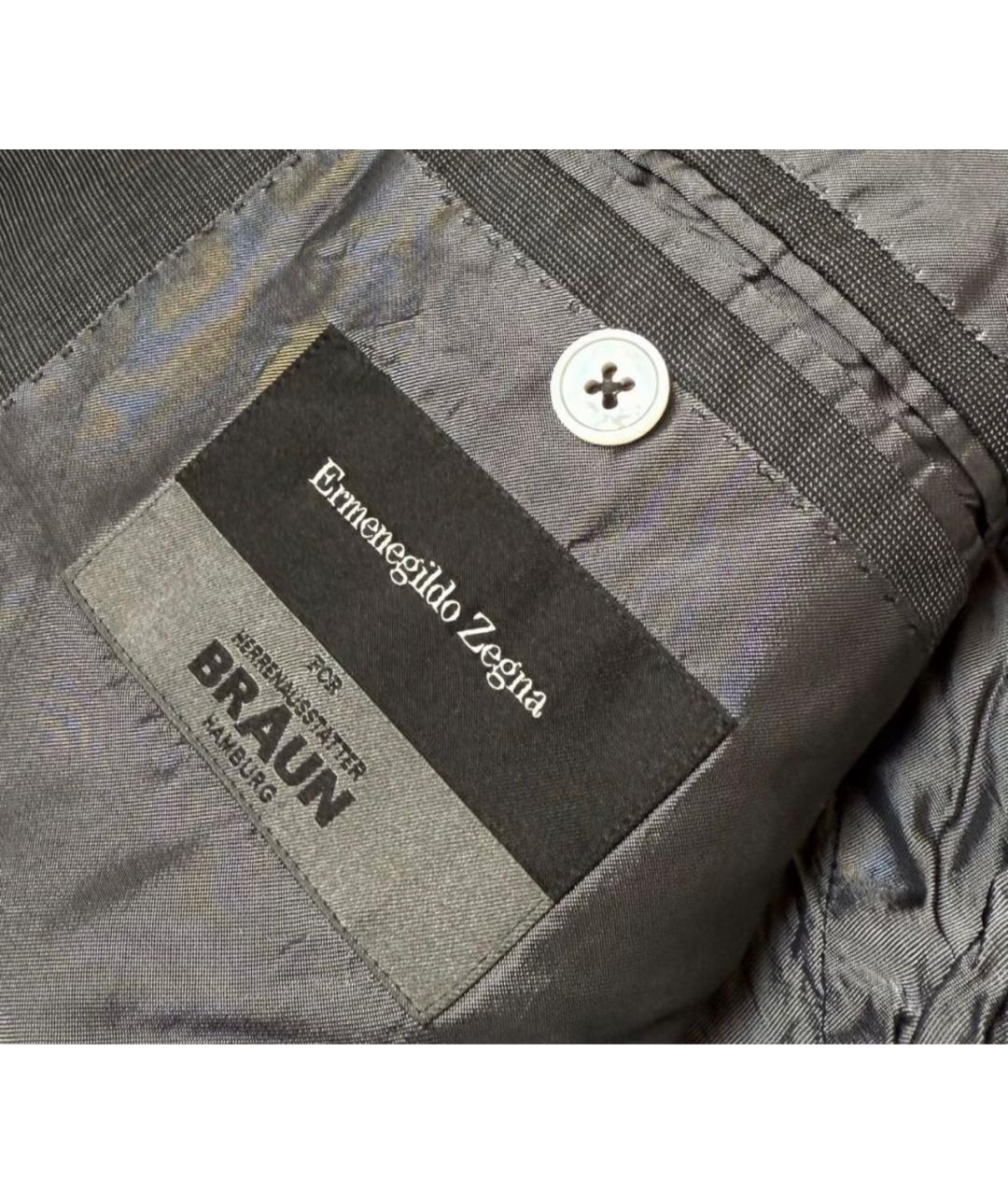 ERMENEGILDO ZEGNA XXX Серый шерстяной пиджак, фото 6