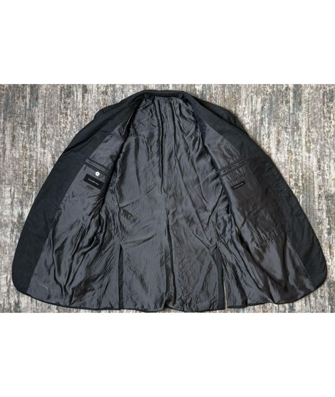 ERMENEGILDO ZEGNA XXX Серый шерстяной пиджак, фото 4