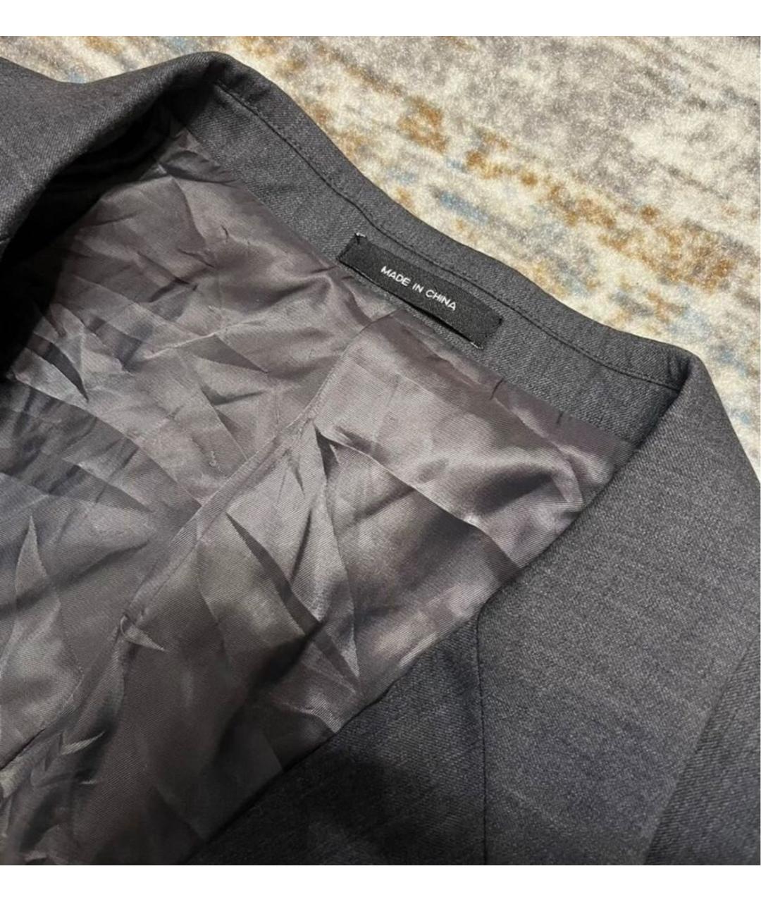 RALPH LAUREN Серый шерстяной пиджак, фото 2