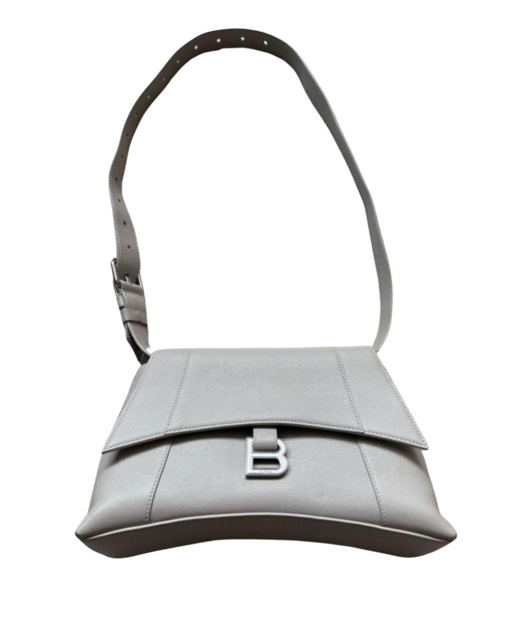 BALENCIAGA Бежевая кожаная сумка через плечо, фото 1