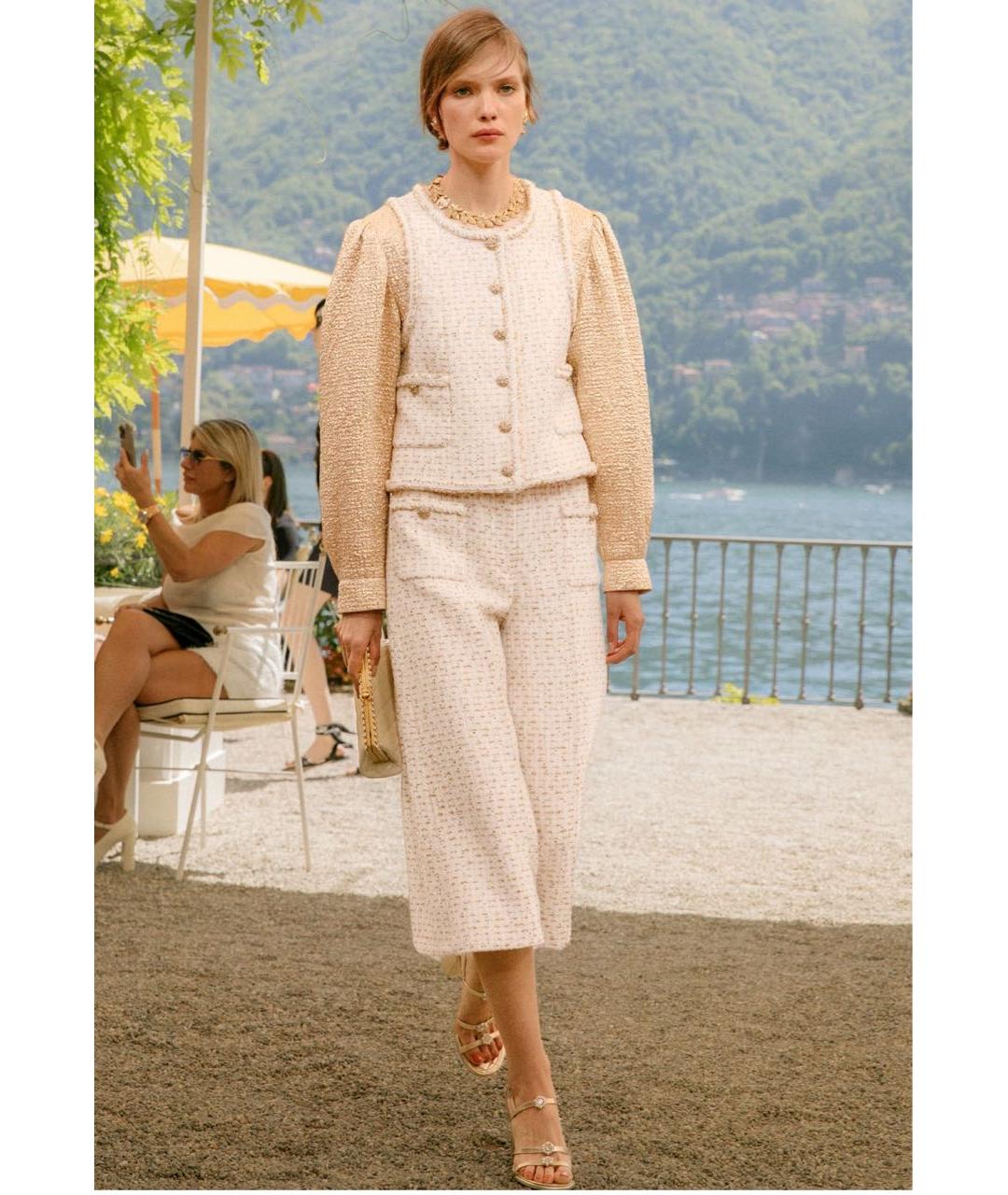 CHANEL Золотые металлические серьги, фото 4