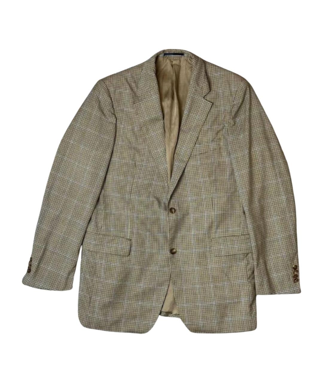 BURBERRY Коричневый шерстяной пиджак, фото 1