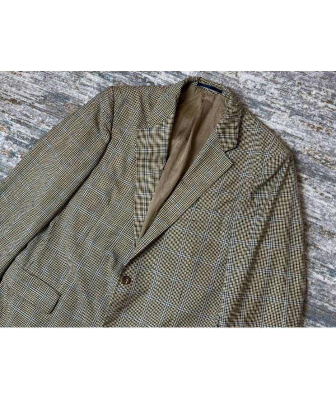 BURBERRY Коричневый шерстяной пиджак, фото 2
