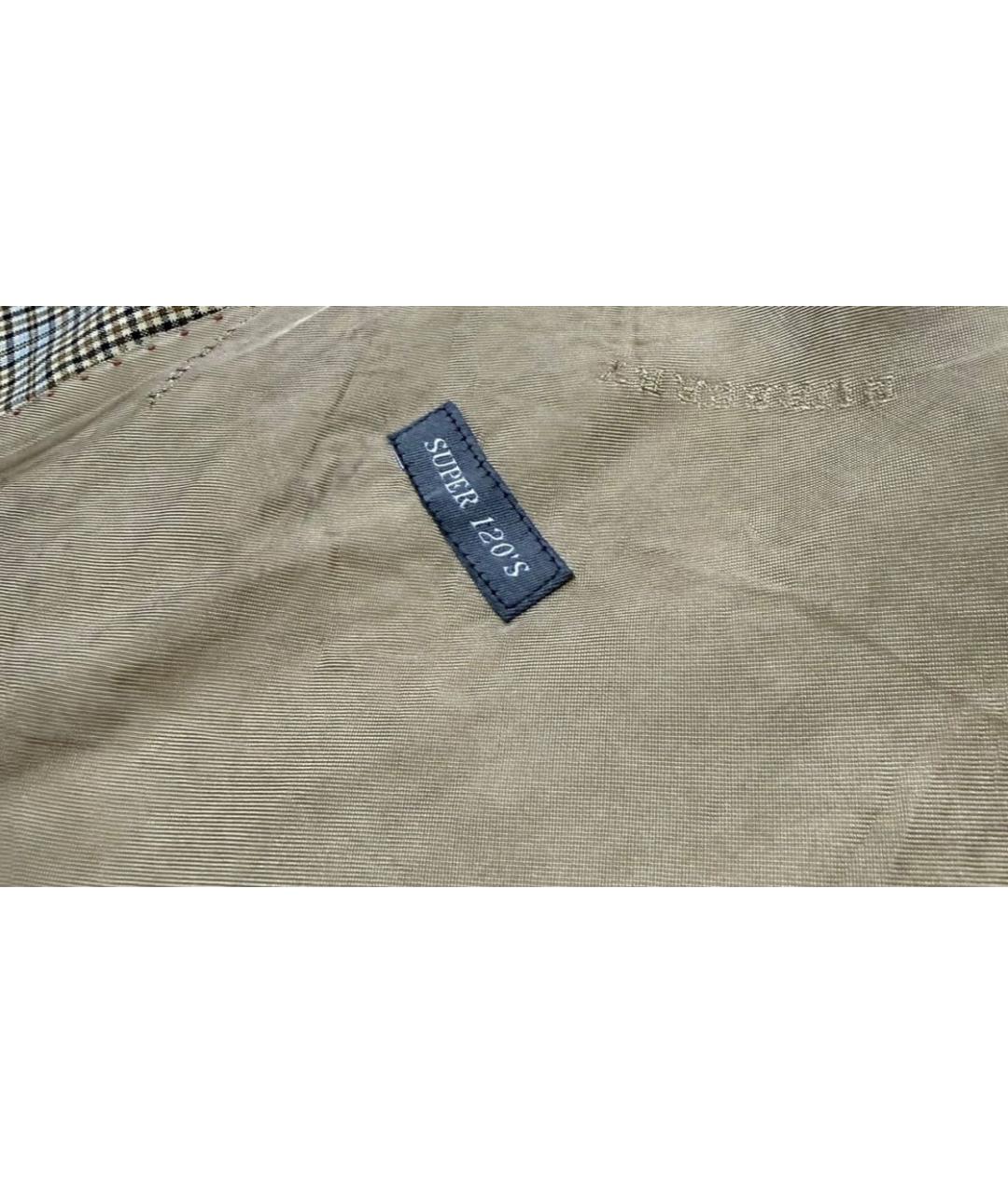 BURBERRY Коричневый шерстяной пиджак, фото 5