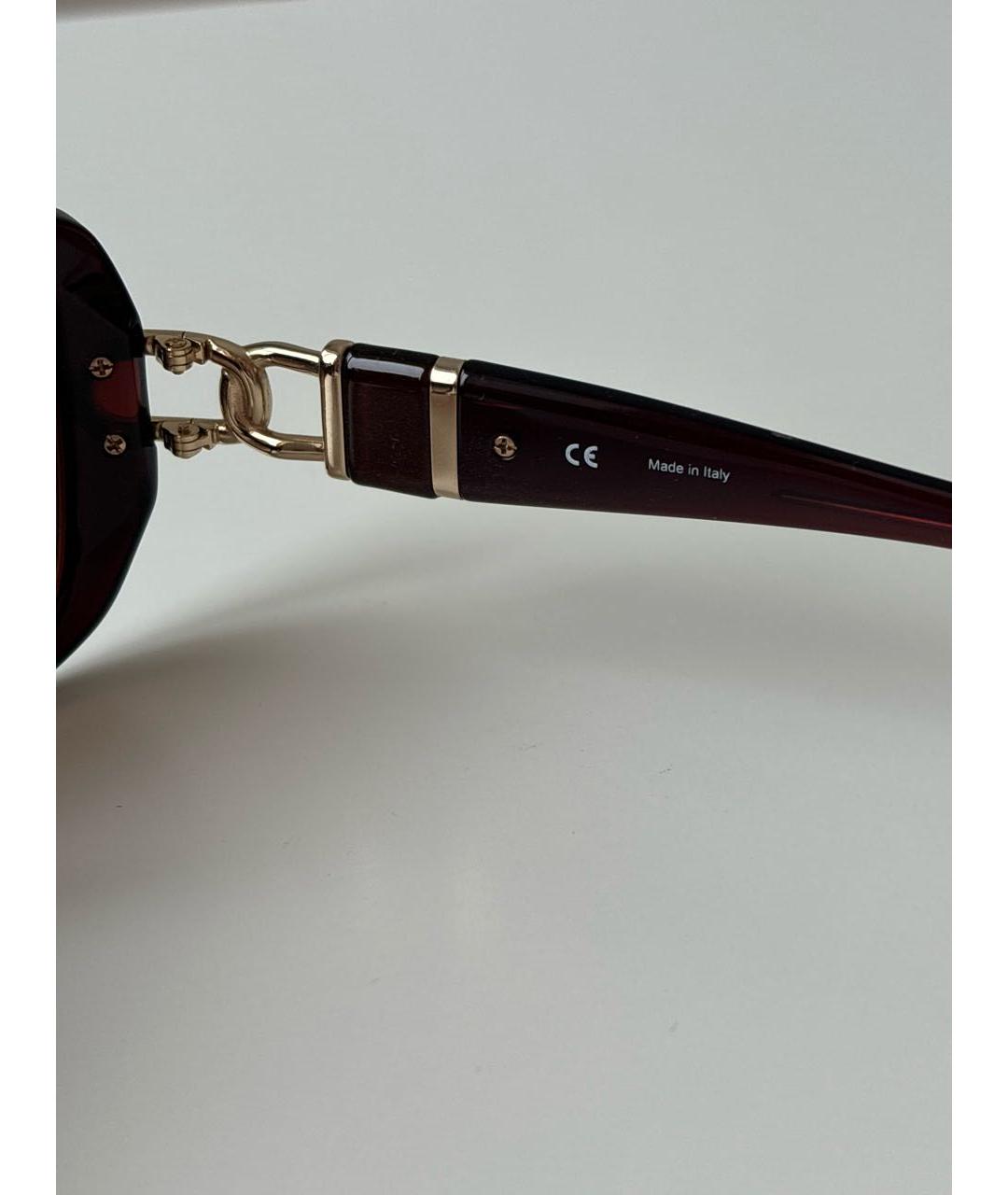 LOEWE Коричневые пластиковые солнцезащитные очки, фото 5