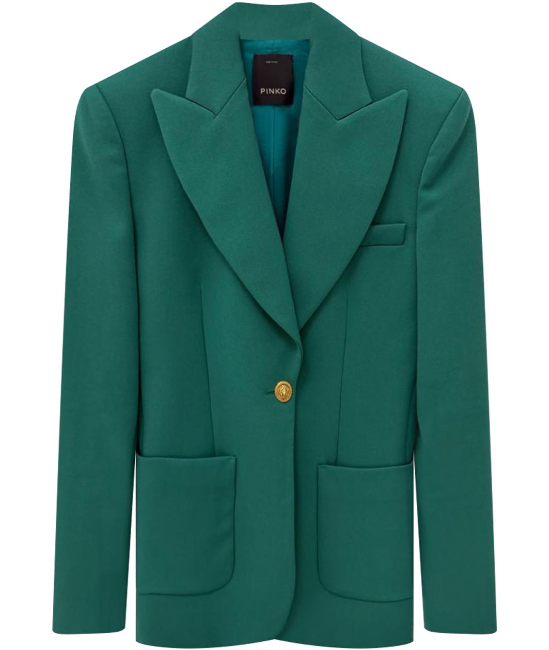PINKO Зеленый полиэстеровый жакет/пиджак, фото 1