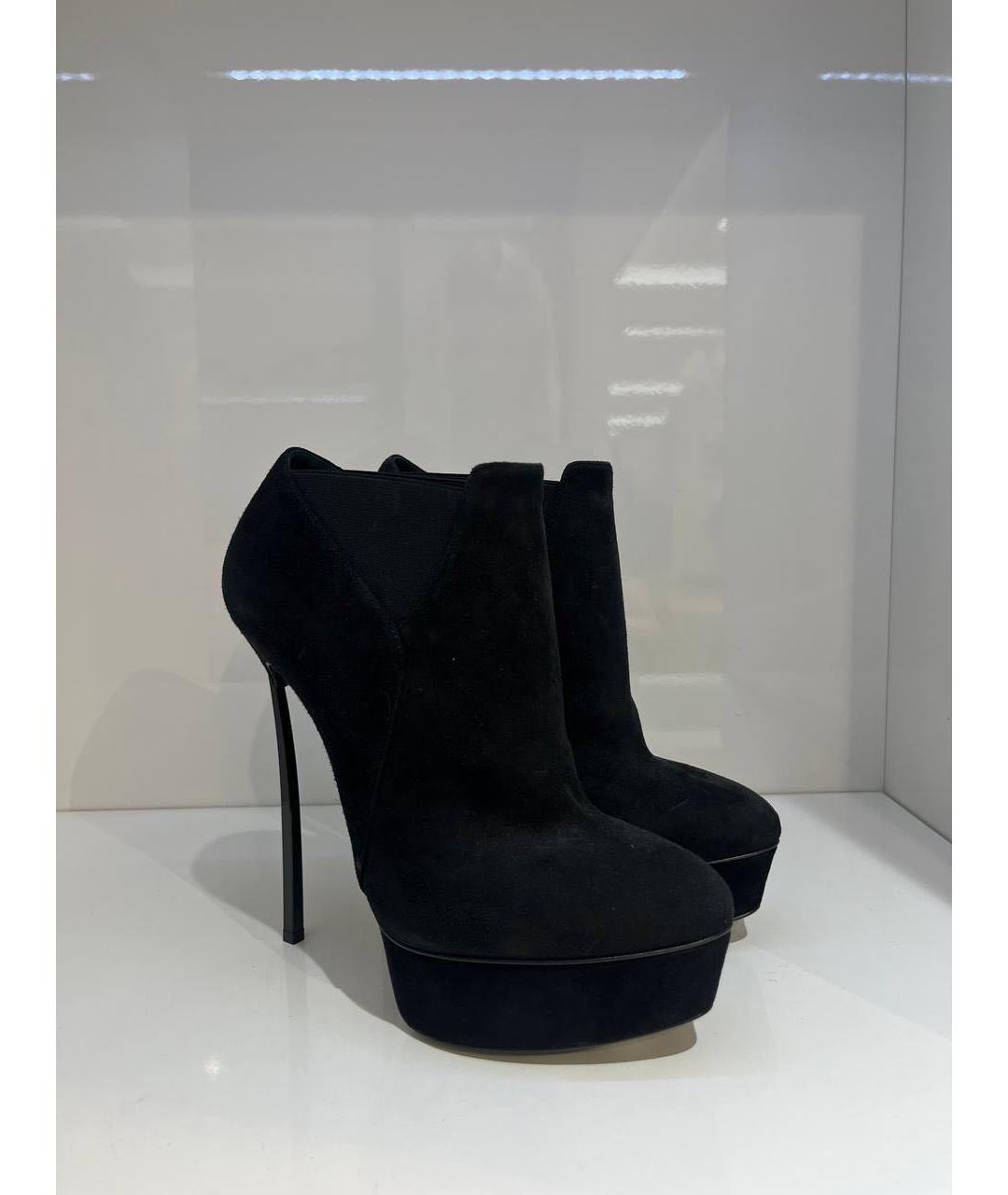 CASADEI Черные замшевые ботинки, фото 2