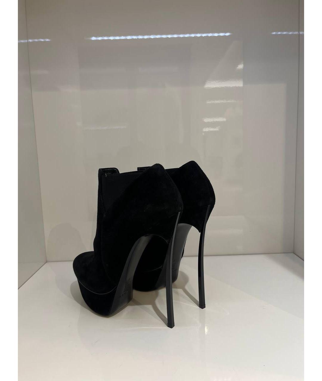 CASADEI Черные замшевые ботинки, фото 3