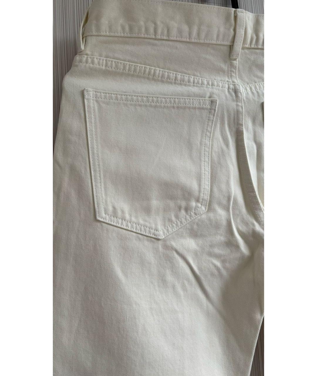 ARKET Бежевые хлопковые прямые джинсы, фото 4