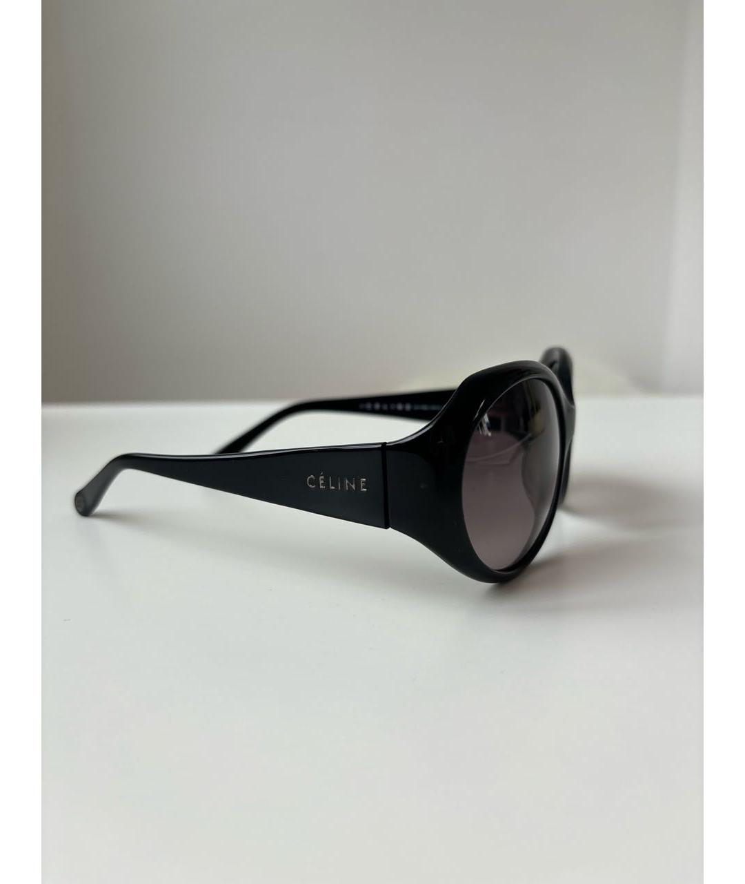CELINE Черные пластиковые солнцезащитные очки, фото 2