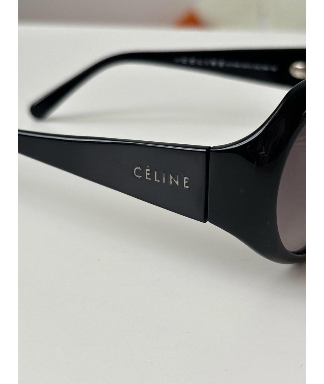 CELINE Черные пластиковые солнцезащитные очки, фото 3